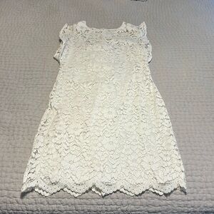 Lauren Ralph Lauren White Lace Mini Dress